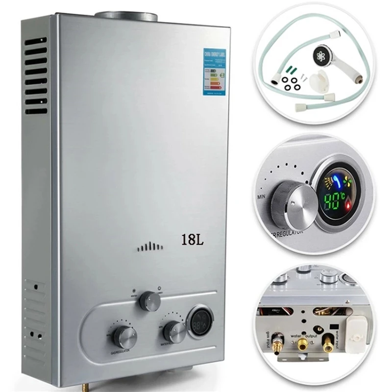 18L Water Heater Natural Gas Tankless Hot Water Heater Methane Instant