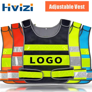 Gilet Logo Gilet ad alta visibilità Gilet di sicurezza Servizio di avviso stradale Gilet da lavoro di sicurezza