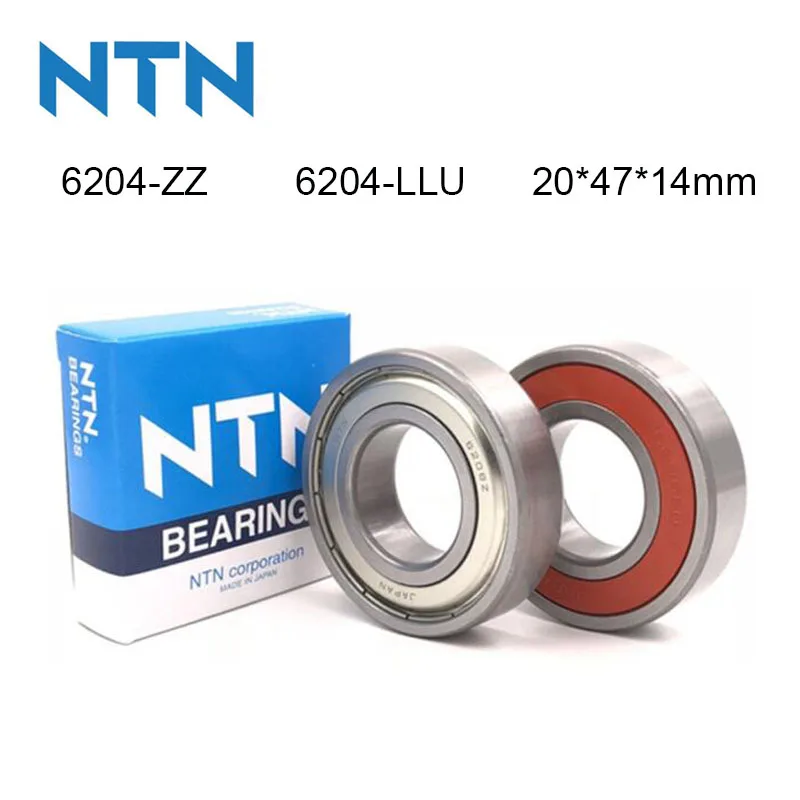 

100% Original Japan NTN Bearing 5/10Pcs 6204-ZZ 6204-LLU ABEC-9 Ball Bearing 20x47x14mm High Speed Deep Groove 6204 Ball Bearing
