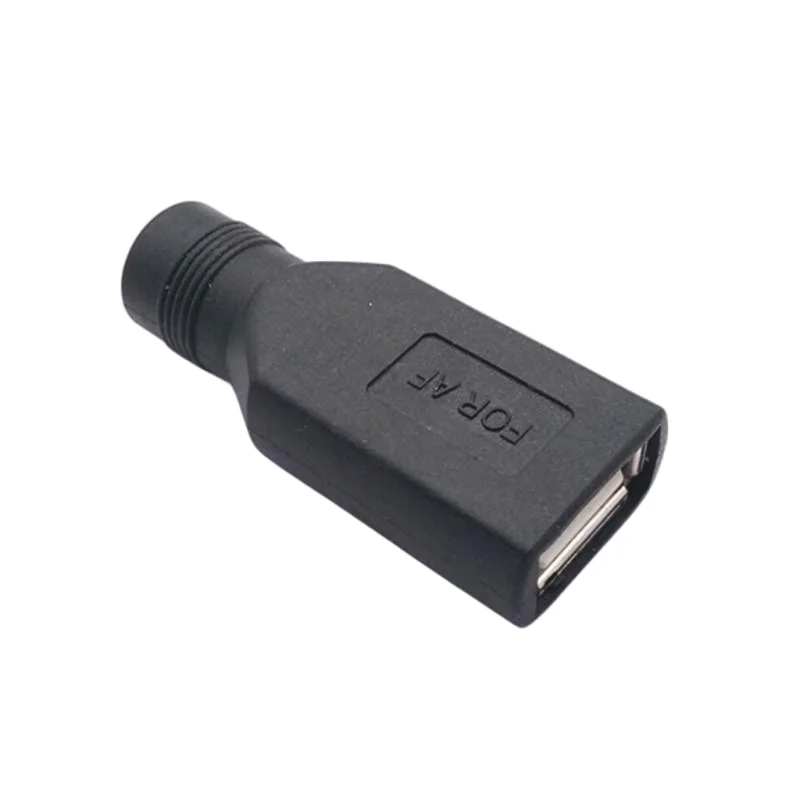 USB to DC 암 커넥터 12V DC5.5X2.1 F to USB F 플러그 5V 충전 어댑터 컴퓨터 노트북 PC USB 전원 연장 커넥터