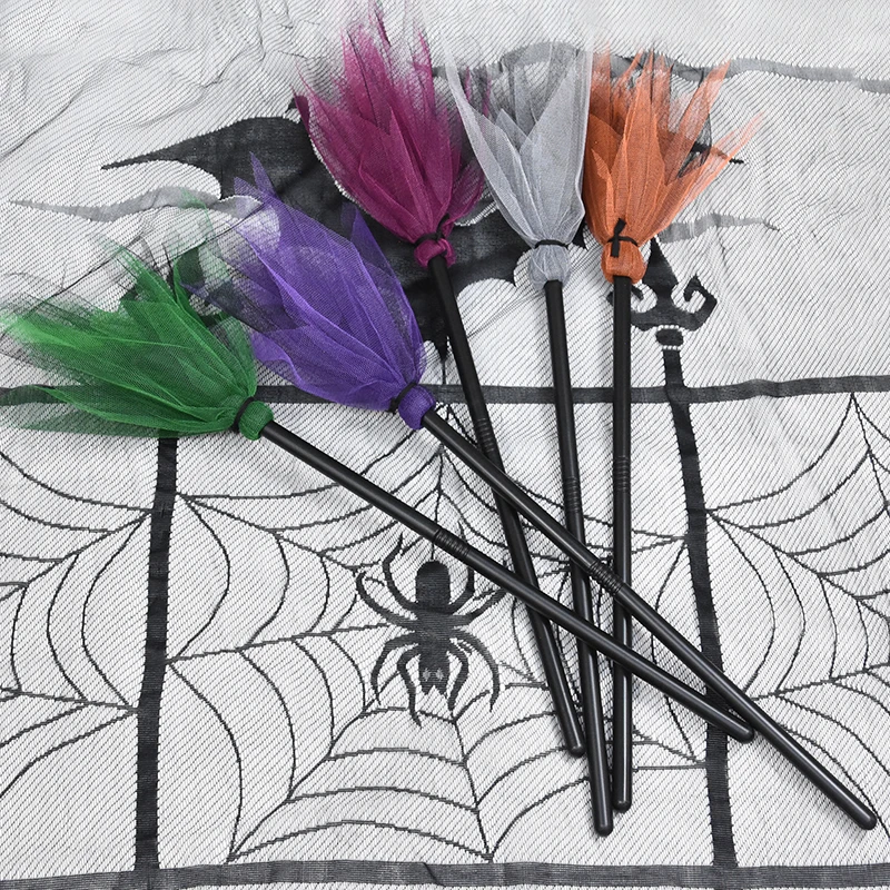 thumbnail image 2 of Spooky Witch Broom Halloween Decoration Cosplay Prop Witch's Broom... 2 of 13