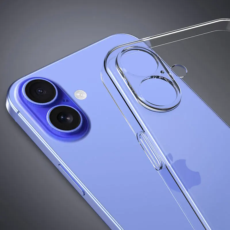 iPhone 16 Pro 15 14 13 12 Mini 11 Pro XS Max XR X SE 2020 투명 소프트 뒷면 커버 케이스 용 초박형 실리콘 케이스