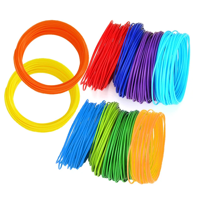 10/20/30 색상 1.75mm PLA 3D 펜 필라멘트 리필, 롤당 5M, 막힘 방지 속건 3D 프린팅 필라멘트 DIY 수제 공예용
