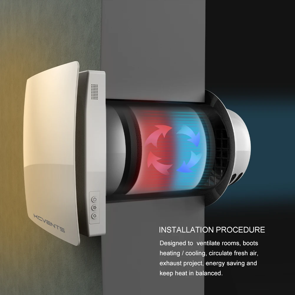 Wall Mounted HRV 12 Volt Heat Recovery Ventilation Unit - AliExpress