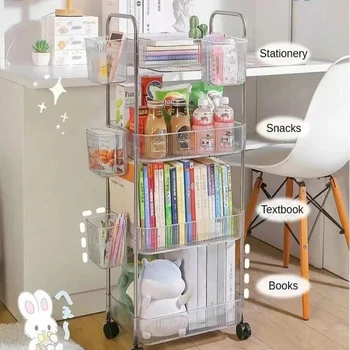 Acrylic Rolling Storage Cart 1