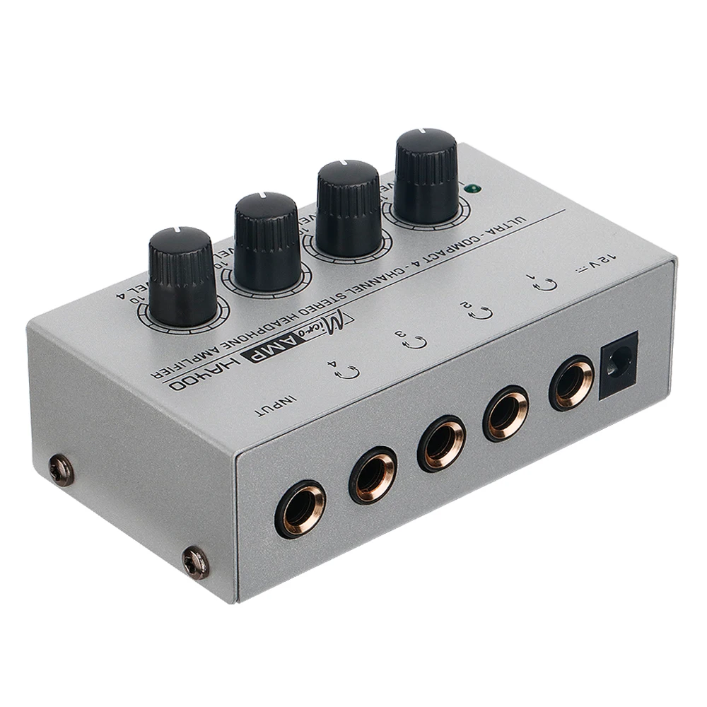 4 Output 1 Input Amp 4 Channels Audio Stereo Headphone