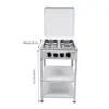 Stainless Steel Gas Stove 4-Burner BBQ Cooker with 2-Tier Storage Rack 4