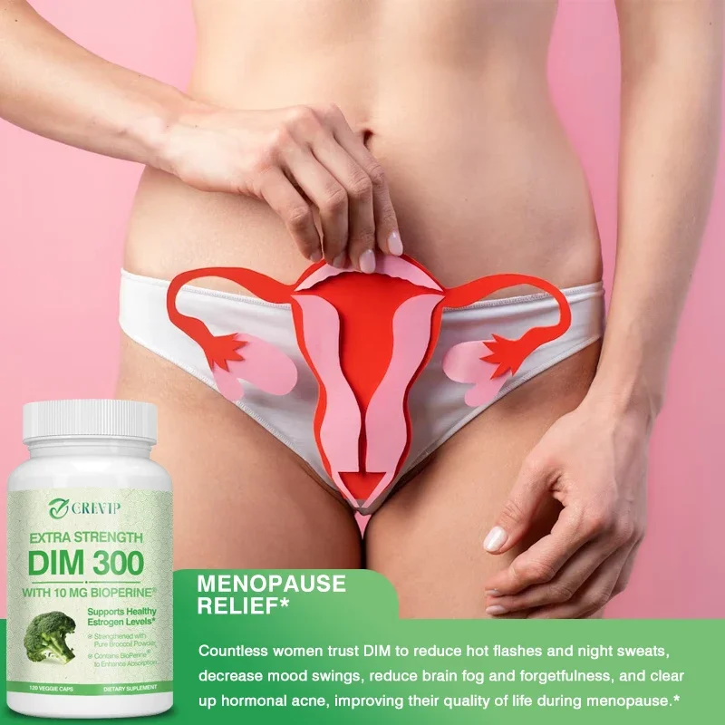DIM 300 Mg Organic Broccoli-Helps Reduce Acne and Promote Prostate Health