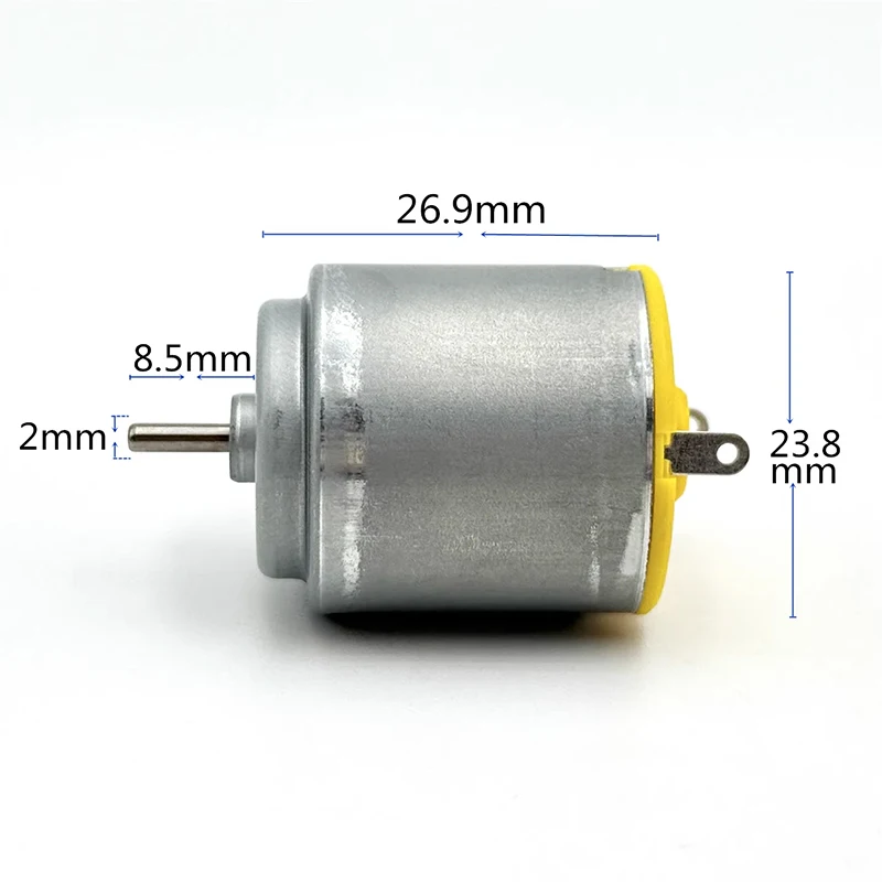 마이크로 260 모터 RP260-CN 속도 카본 브러시 전기 DC 3.7V 5V 6V 7.4V 모델과 호환 가능, 무선 조종 자동차 및 보트용