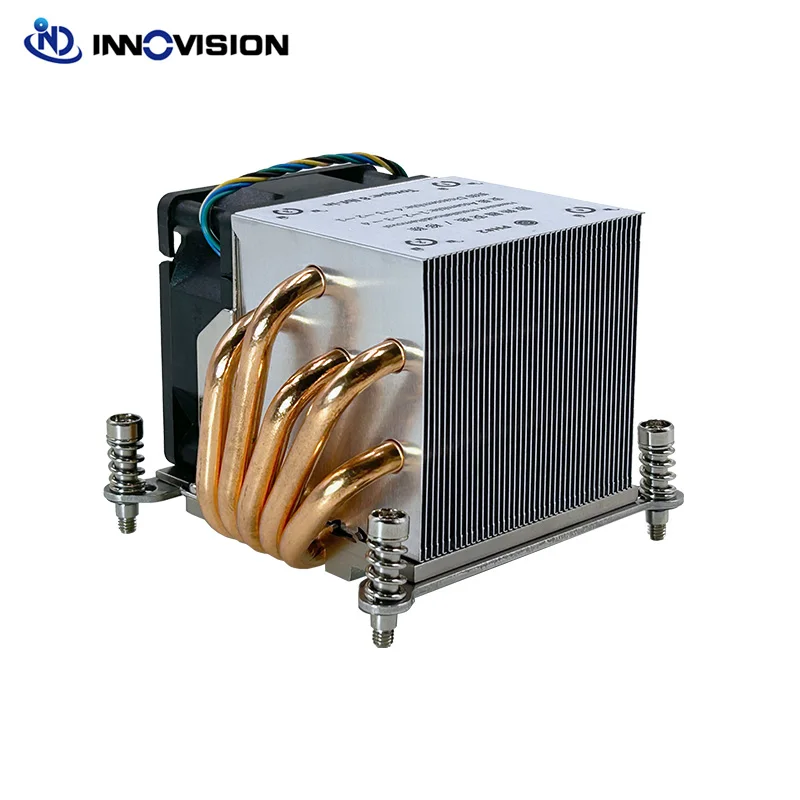 Dissipador de Calor Quadrado com Tubos de Aquecimento para Intel Xeon Série x Ventilador 2u Cooler Alto Desempenho Lga2011 2066 - Imagem 4