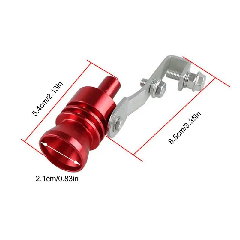 

Motorbike Car Exhaust Fake Turbo Whistle Refit Device Pipe Sound Muffler Blow Off Valves Universal Simulator Whistler S/M/L/XL