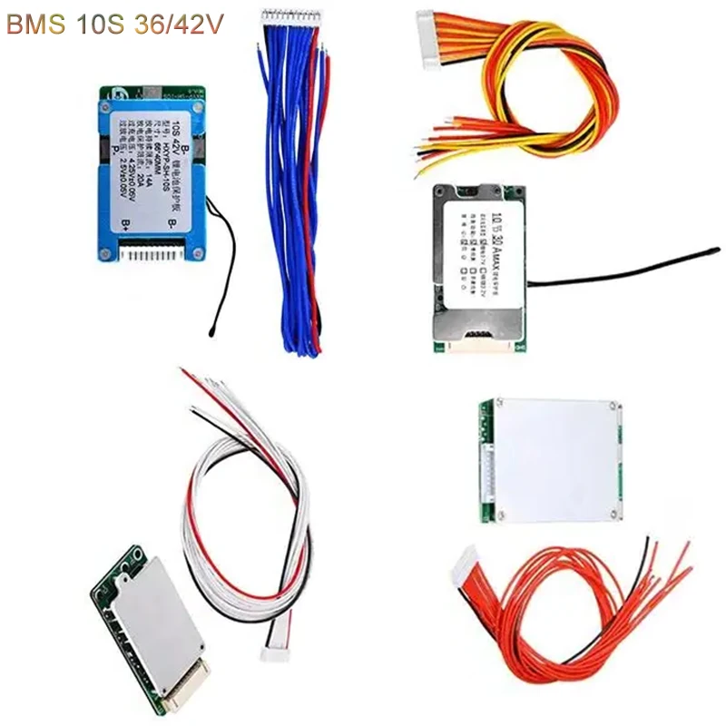 BMS 10S 36/42V 15A/20A/30A/35A/40A mit Balance Li-Ion Lithium Batterie Ladegerät Schutz Bord Batterie BMS Funktion E-bike
