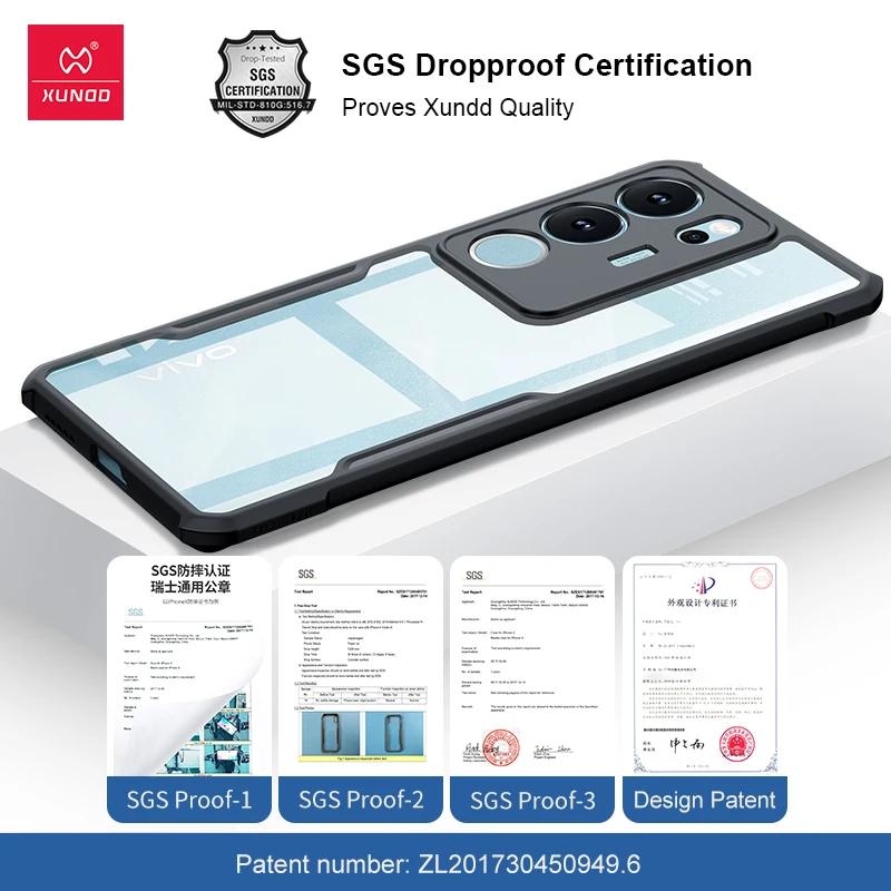 Xundd For VIVO S17 Pro Case For S17 For V29 Anti-Sweat Anti-Fingerprint Keep Phone Clean Shockproof Protective Case
