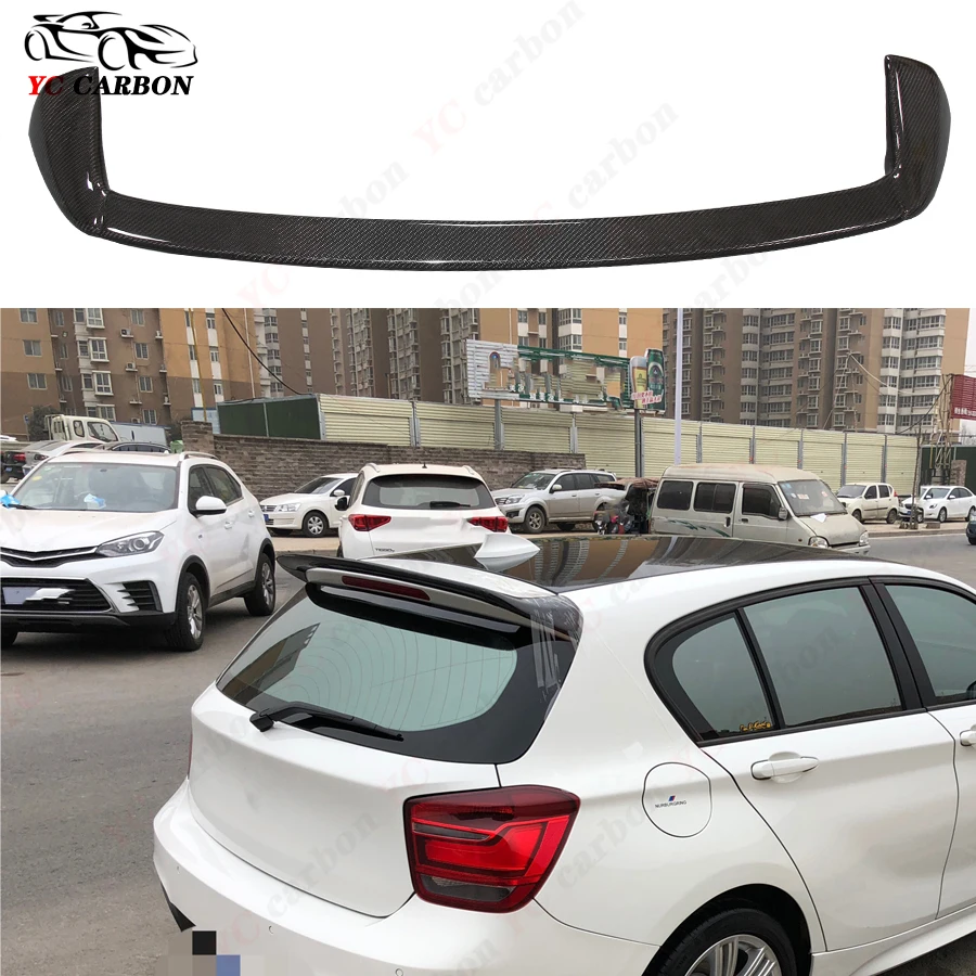 

Задние плавники из углеродного волокна для BMW 1 серии F20 116i 118i 2011-2019, задний спойлер, крыло утконоса, модификация заднего крыла автомобиля