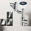 Digital Display LED Bathroom Basin Faucet For 360 Rotation Multifunction Stream Sprayer Hot Cold Water Mixer Sink Tap Bathroom 4