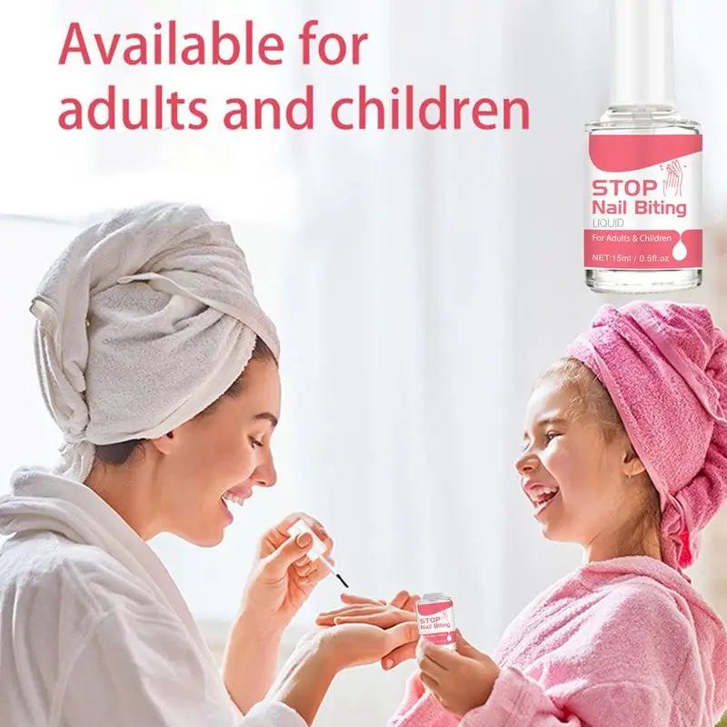 Liquid To Stop Nail Biting 0.5fl oz/15ml  Anti Bite Nail Polish Anti Nail Biting For Kids Care For All Ages Stop Thumb Sucking