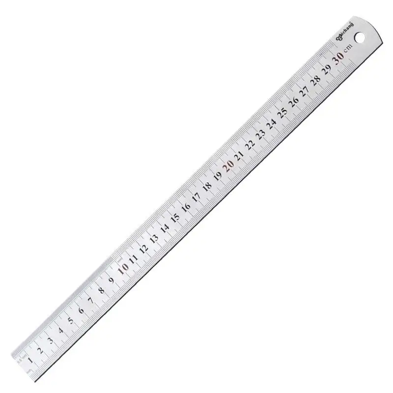 Stainless Steel Straight Ruler - Precision Measuring Tool for Home  School 152030405060100cm