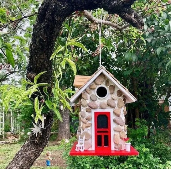 Maison D'oiseaux En Bois Naturel, Cage D'élevage Créative, Nid D'oiseau,  Décoration Suspendue, Maison, Jardin, Arrière-cour - Oiseau Cages Et Nids -  AliExpress