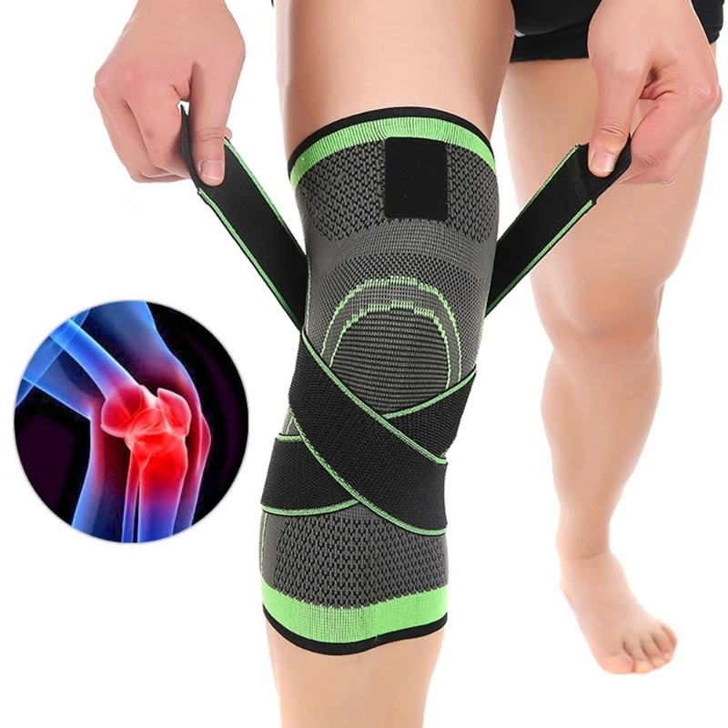 

3D Weaving Sport Pressurization Knee Pad Support Brace Injury Pressure Protect