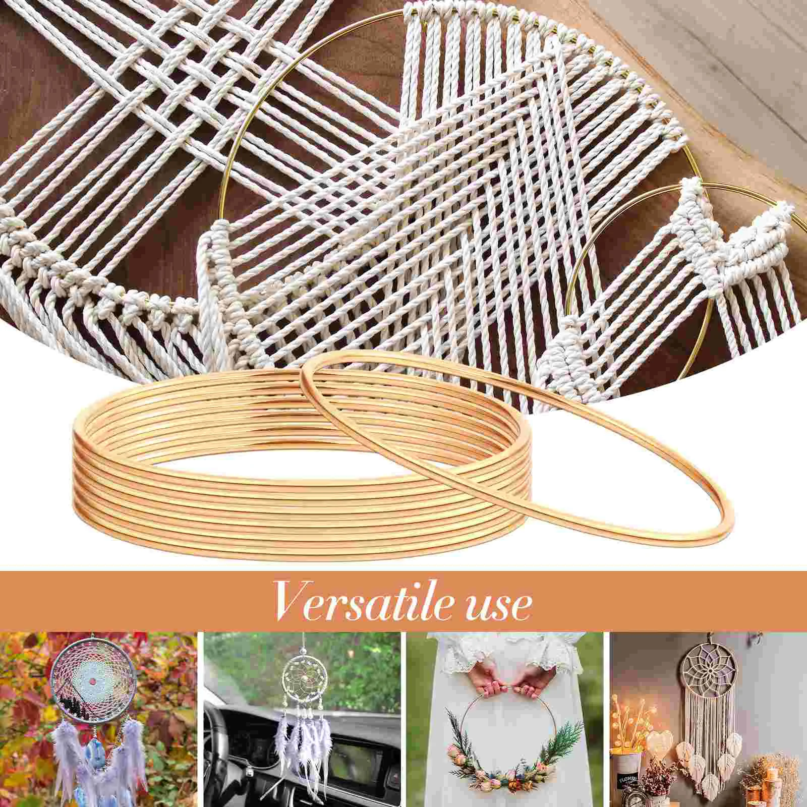 10pcs 16cm Simple Dreamcatcher Round Silver Metal Ring for DIY dreamcatcher ring metal dreamcatcher ring 2
