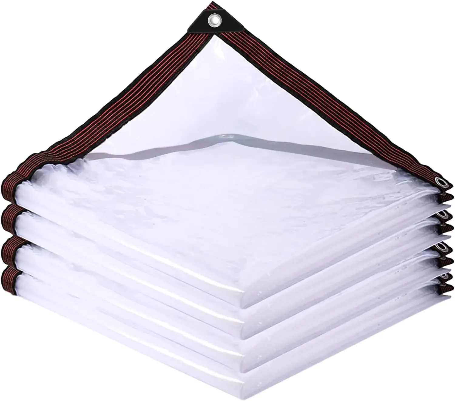 Clear Tarps Heavy Duty Waterproof with Grommets Plant Cover Freeze Protection Frost Plastic Sheeting Rain Tarps Greenhouse 6