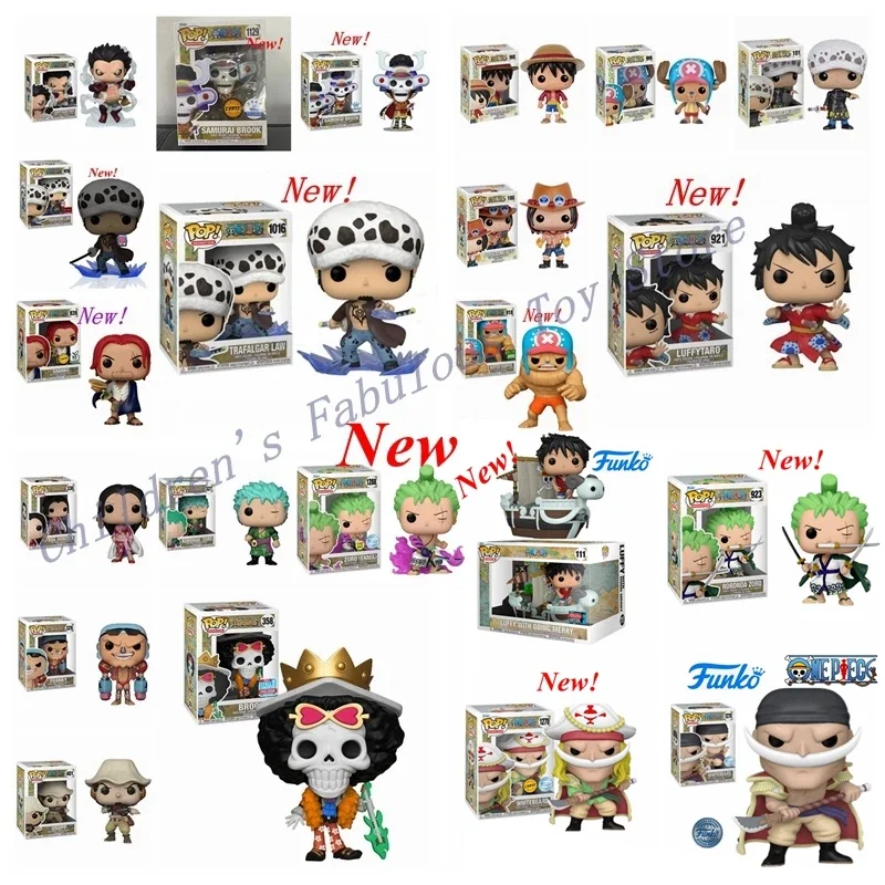 thumbnail image 1 of NUEVO FUNKO POP ONE PIECE Juguete Samurai Brook Luffytaro chooper Shanks law Modelo Figura de acción Juguetes para niños Regalos, 1 of 5