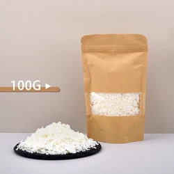Natural Soy Wax Flakes for DIY Handmade Candles - Pure Additive - Free Candle Making Kit (100G)