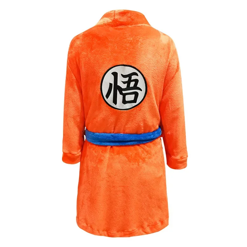 Anime DRAGON Son Goku Kakarotto cosplay costume jumpsuits kigurumi pajamas winter flannel adult men women clothing