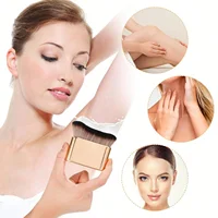 Brosse autobronzante Brosse de maquillage pour le corps douce Brosse autobronzante portable Brosse pour le visage autobronzante pour le maquillage du corps et des jambes (or rose) 5