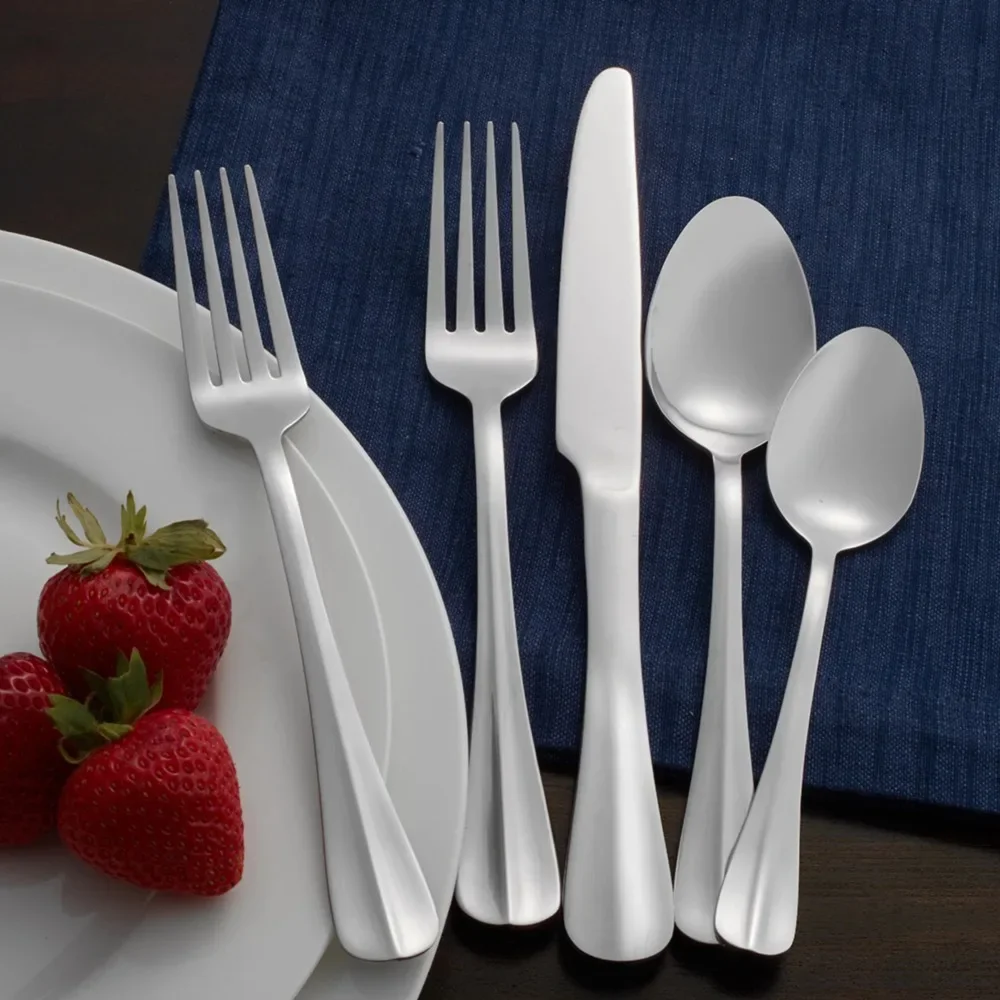 

18.0 Stainless Steel 53-piece Simplicity Flatware Set