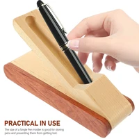 Wooden Pen Holder Pen Display Stand Pencil Holder Rack Gel Pen Ballpoint Pen Storage Acc Desk Organizer School Office Supplies 1