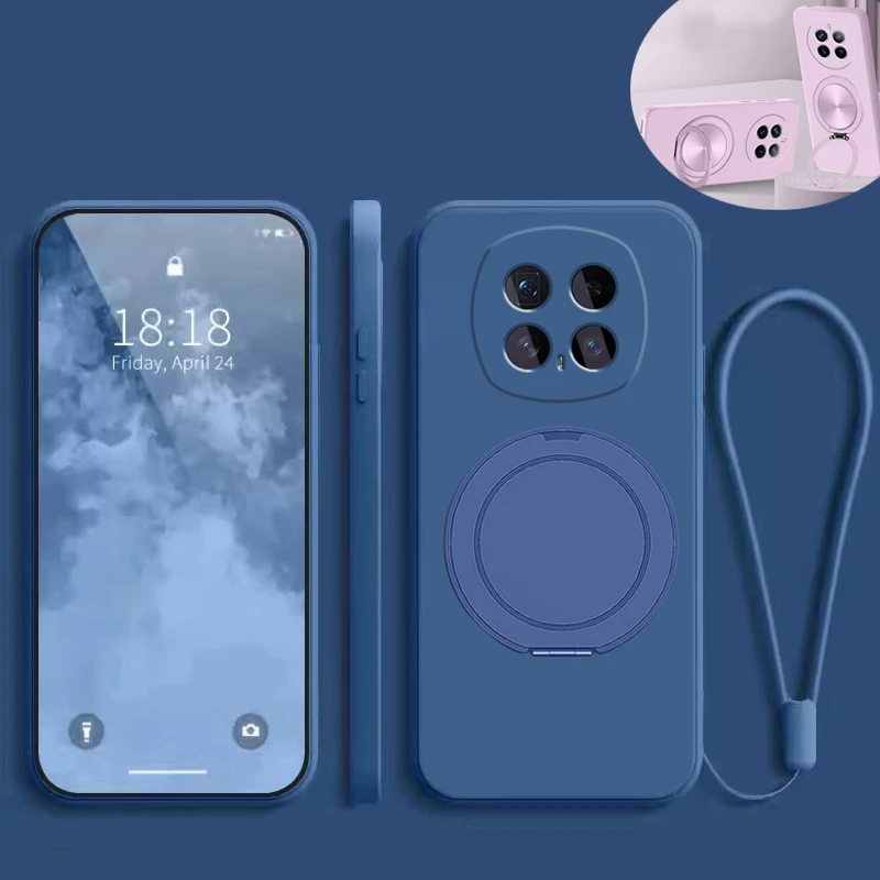 Silicone Protective Phone Case with Magnetic Holder and Screen Film