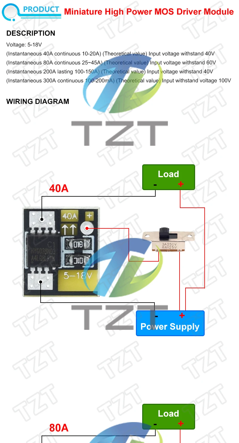 1/3PCS Mini High Power MOS Trigger Switch Drive Module Field Effect Tube PWM Regulation Electronic Switch Control Panel