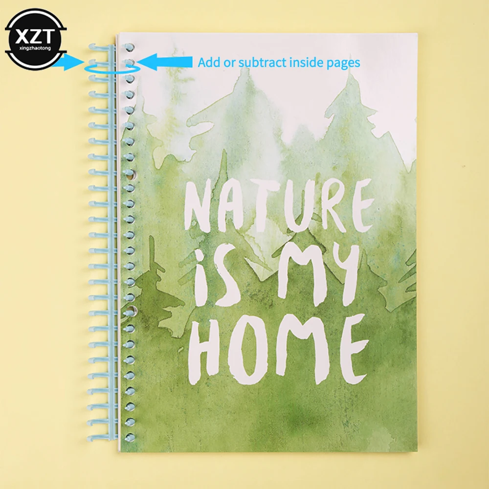 30 Holes Circles Ring Loose-leaf Paper Book Scrapbook Album Binder Spiral A4 Notebook Binding Clips