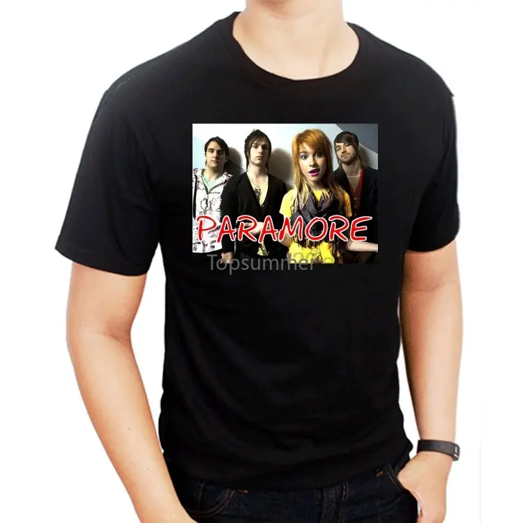 

T Shirt Mens Clothing Paramore Rock Band Tour 2019 Short Sleeve Fashion