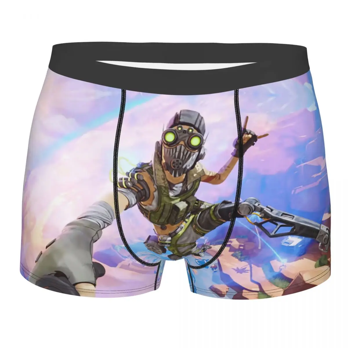 

Men's Octane Apex Legends Underwear Valkyrie Gibraltar Game Humor Boxer Shorts Panties Homme Polyester Underpants S-XXL