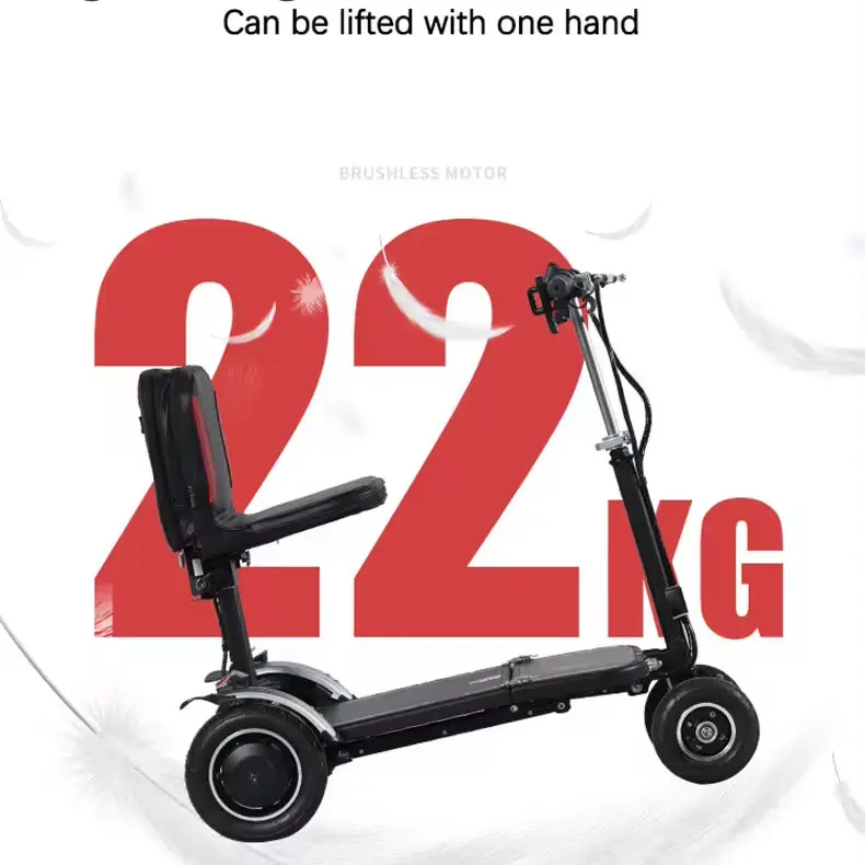 Lightweight Foldable Portable 36v 4Ah Lithium Battery Scooter Aluminum Alloy Adult Electric Scooter 4