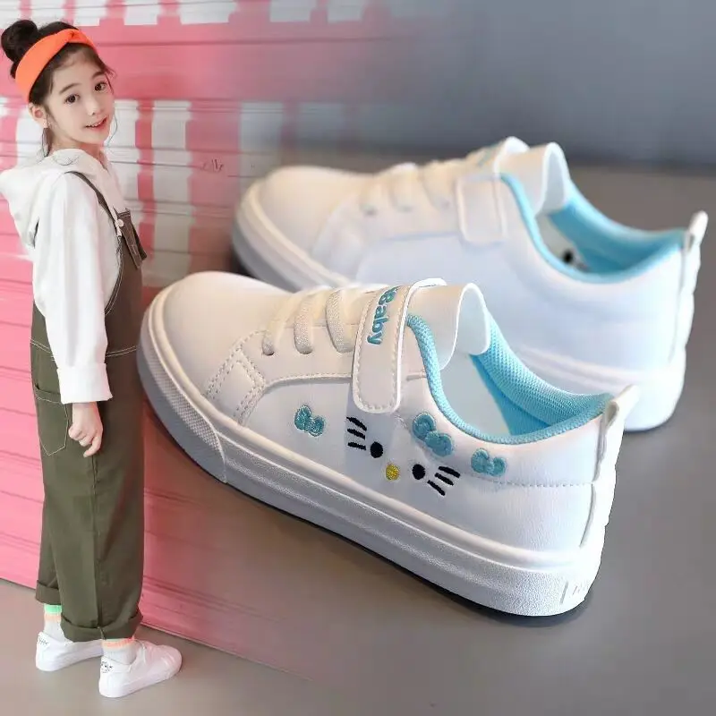 Kids Sneakers For Girls Cute Cat Printed Children Casual Shoes Girls Tennis  Shoes Breathable Sports Running Walking Shoes Girl - Children Casual Shoes  - AliExpress