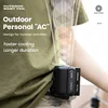 Leafless Hanging Waist Fans Under Shirt Fan Portable USB Charging Mini Clip on Waist Electric Fan Outdoor Camping Cooling Device 1