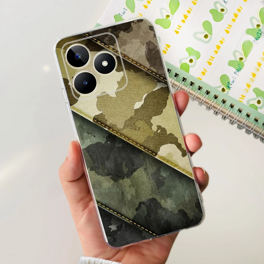 Stylish Painted Clear Silicone Phone Case - Soft Protective Cover