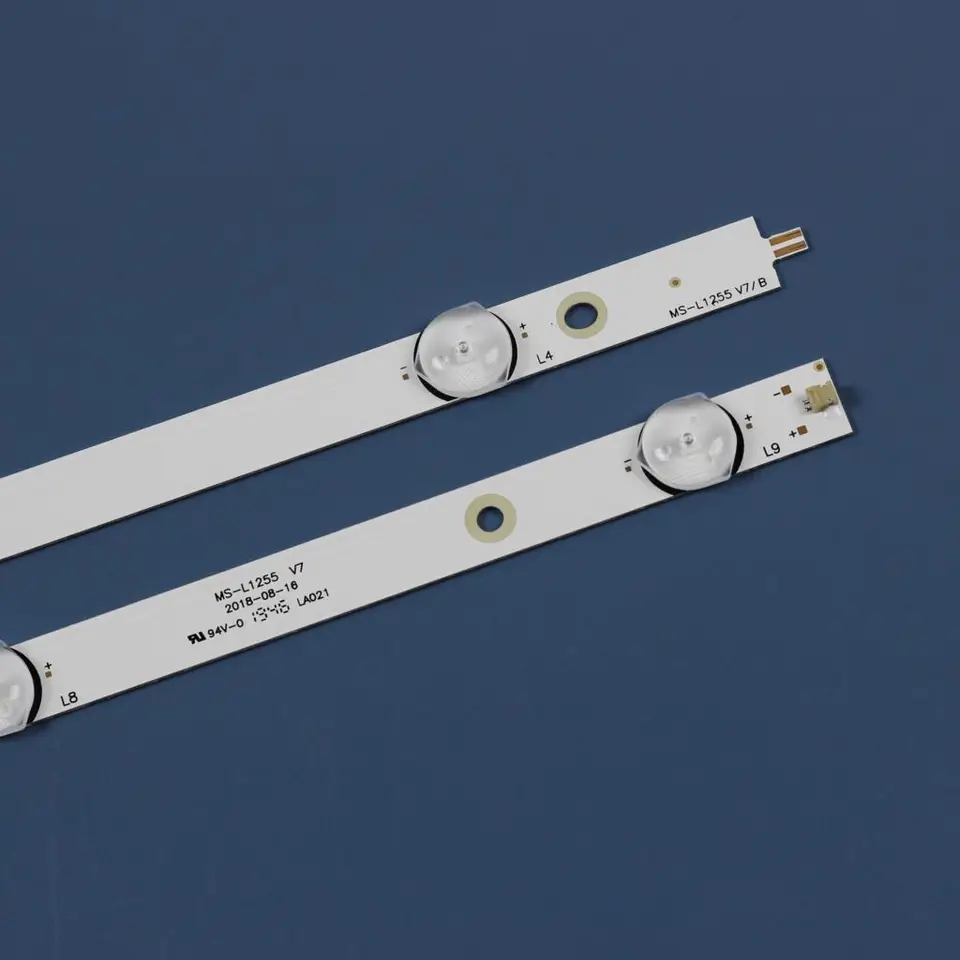 LED Backlight Strip - 990mm Length, 10 LEDs Per Strip, 6V, Compatible With JS-D-JP50DM-101EC, 4-Pack