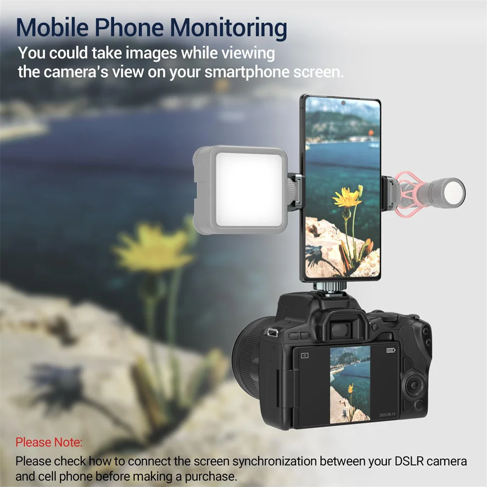 New Metal Camera Phone Holder Phone Tripod Mount Hot Shoe