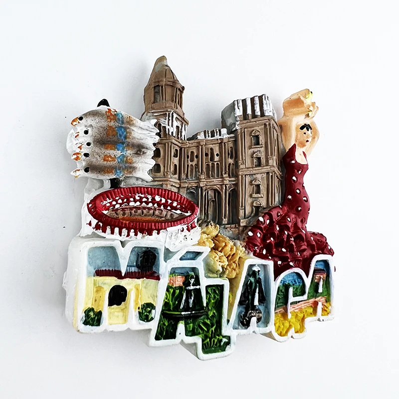 Spain Fridge Stickers Malaga Burgos Cordoba Travelling Souvenirs Fridge Magnets Home Decor Wedding Gifts Magnetic Stickers magnetic fridge magnets,magnetic sticker,magnetic fridge stickers