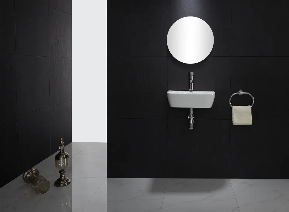 Description Picture 3 of itemSmall Apartment Bathroom Ceramic Washbasin Cabinet Combination Wall-mounted Washbasin Simple Wall-hung Basin Bathroom Washbasin