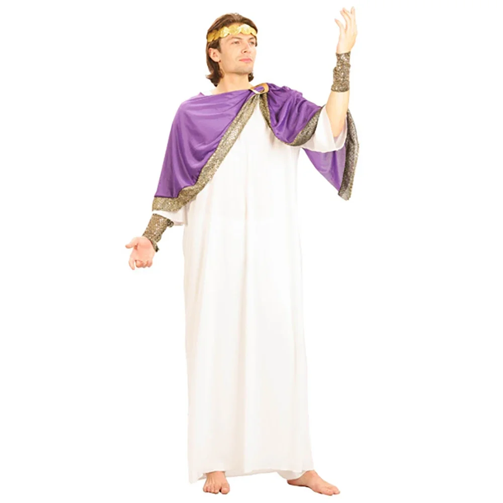 Toga Abogado Disfraz Griego Hombre Disfraz De Dios Griego Disfraz De Halloween Disfraz Romano