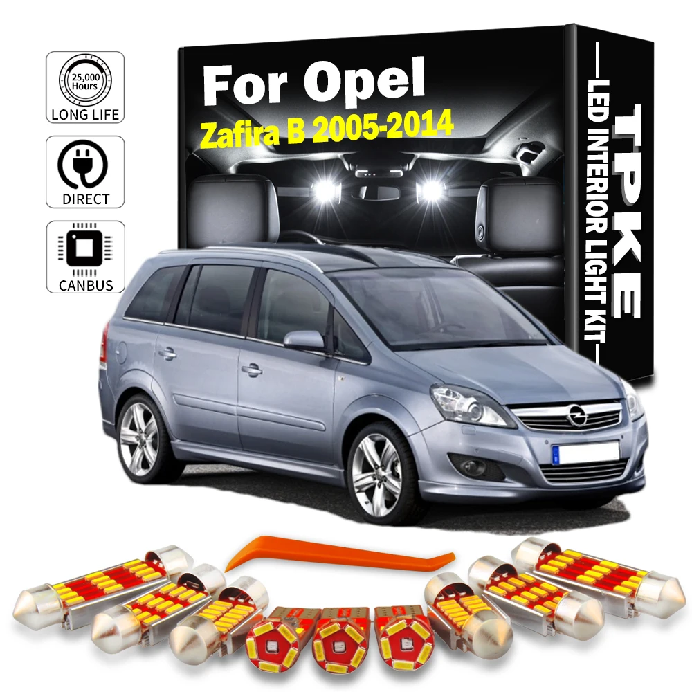 Tpke 11pcs Led Interior Light Kit For Opel Zafira B 2005 2006 20072014