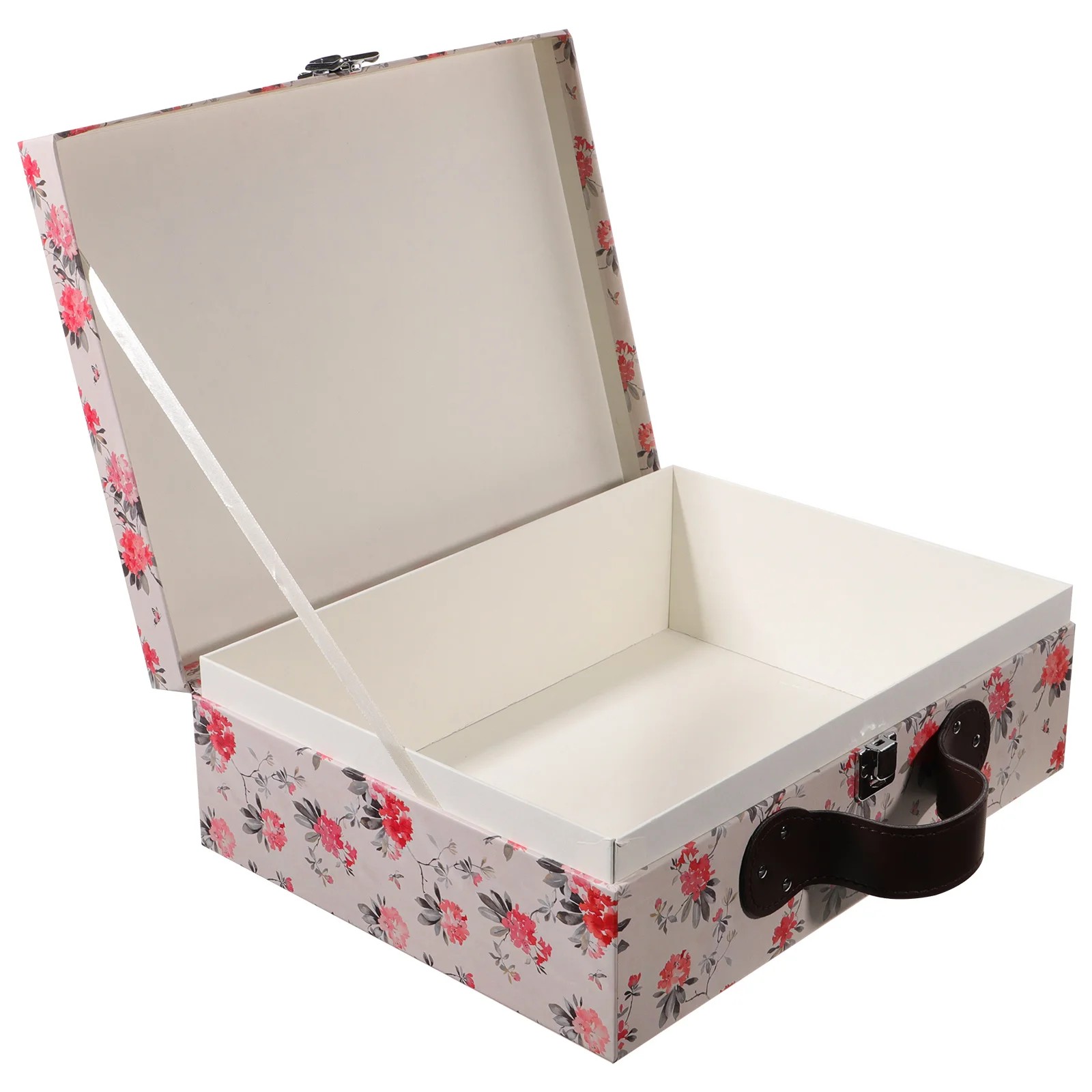 

Suitcase Gift Box Suitcases Jewelry Display Boxes for Women Container Double Copper Paper Girl Child