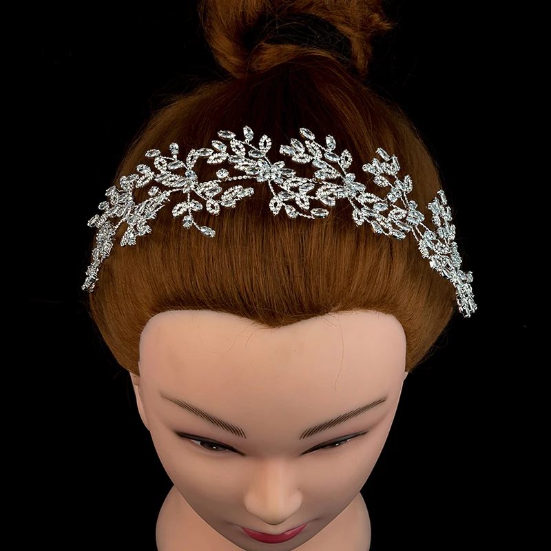 Diademi E Corona Hadiyana Donne Eleganti Corona Nuziale Diademi Da Sposa Brillanti Zirconi Cubici Di Alta Qualità Bc4686 Corona Principessa