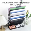Desktop file Organizer Wall mounted file organizer, mail paper folder holder with bottom tray, suitable for office home cubicle 3