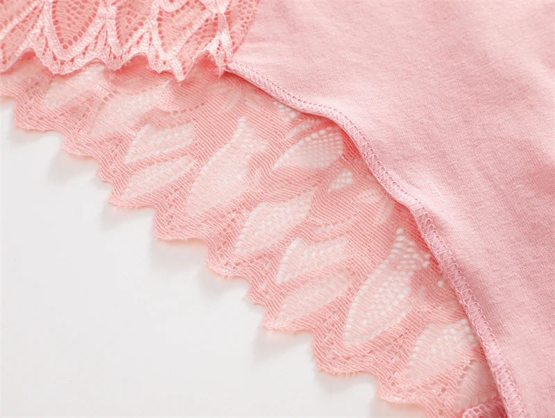 FINETOO 3-teiliges Spitzen-Höschen-Set für Damen, sexy, niedrig geschnitten, mit Blumenmuster, unsichtbar, atmungsaktiv, weich, Intimwäsche – Detail 11